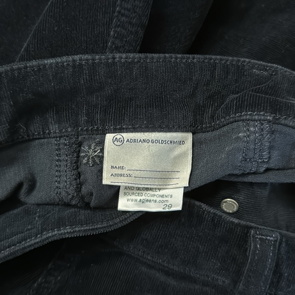 Alexa Chung x AG Adriano Goldschmied corduroy button front navy a line skirt - Picture 8 of 12